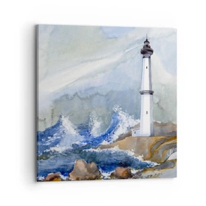 Quadro su tela - Stampe su Tela - Contro il buio e le burrasche - 70x70 cm