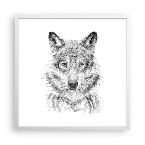 Poster in cornice bianca - Condottiero nato - 60x60 cm