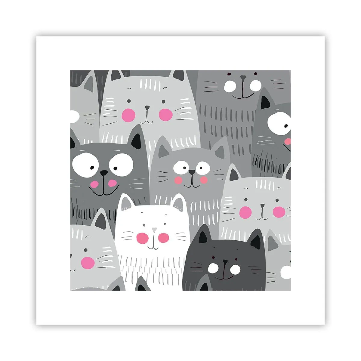 Poster - Il mondo dei gatti - 30x30 cm