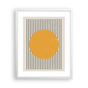 Poster in cornice bianca - La forza della semplicità - 40x50 cm