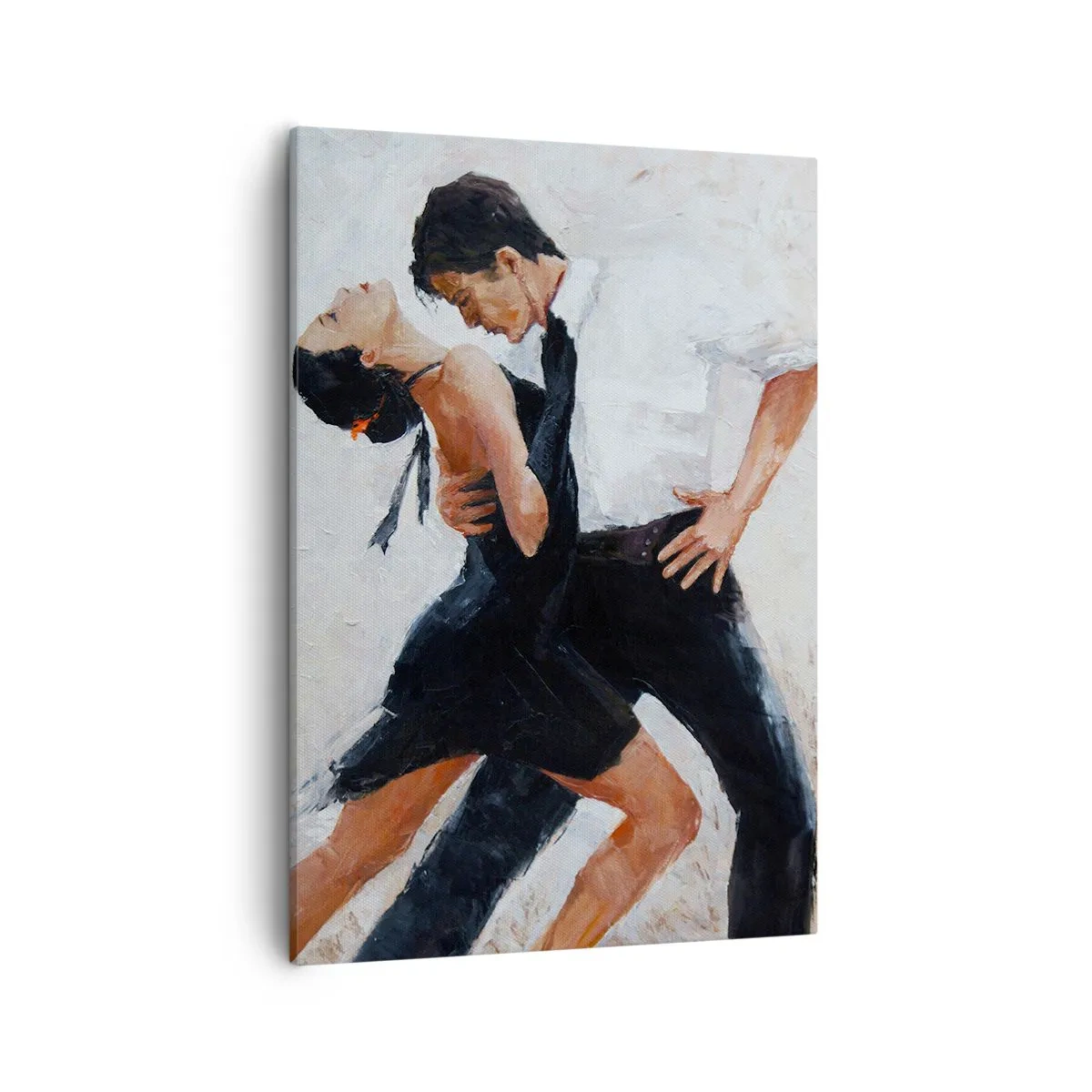 Quadro su tela - Stampe su Tela - Una coppia che balla in uno scatto elegante e sensuale - 50x70cm - Il tango dei miei sogni - Decorazione murale moderna per soggiorno e camera da letto ARTTOR