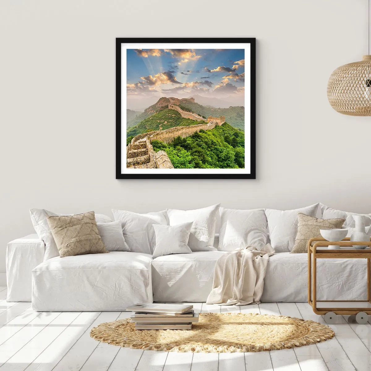 Poster in cornice nera - La grandezza che non passa mai - 50x50 cm