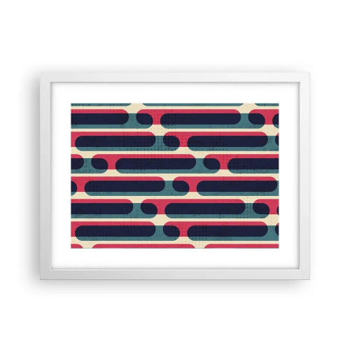 Poster in cornice bianca - Avanti fino in fondo - 40x30 cm