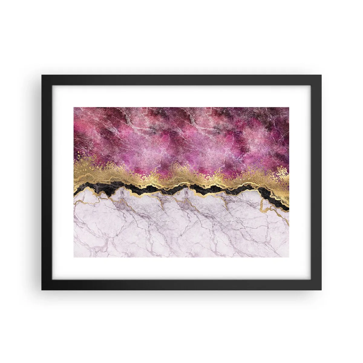 Poster in cornice nera - Sul confine - 40x30 cm