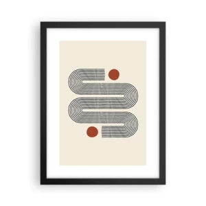 Poster in cornice nera - Dall'inizio alla fine - 30x40 cm