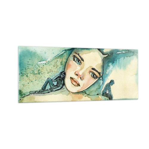 Quadro su vetro - Am I blue? - 100x40 cm