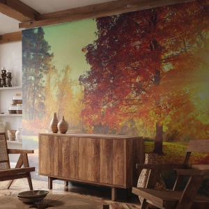 Fotomurale su misura Premium Sand - Rosso è bello - Paesaggio, Parco, Natura