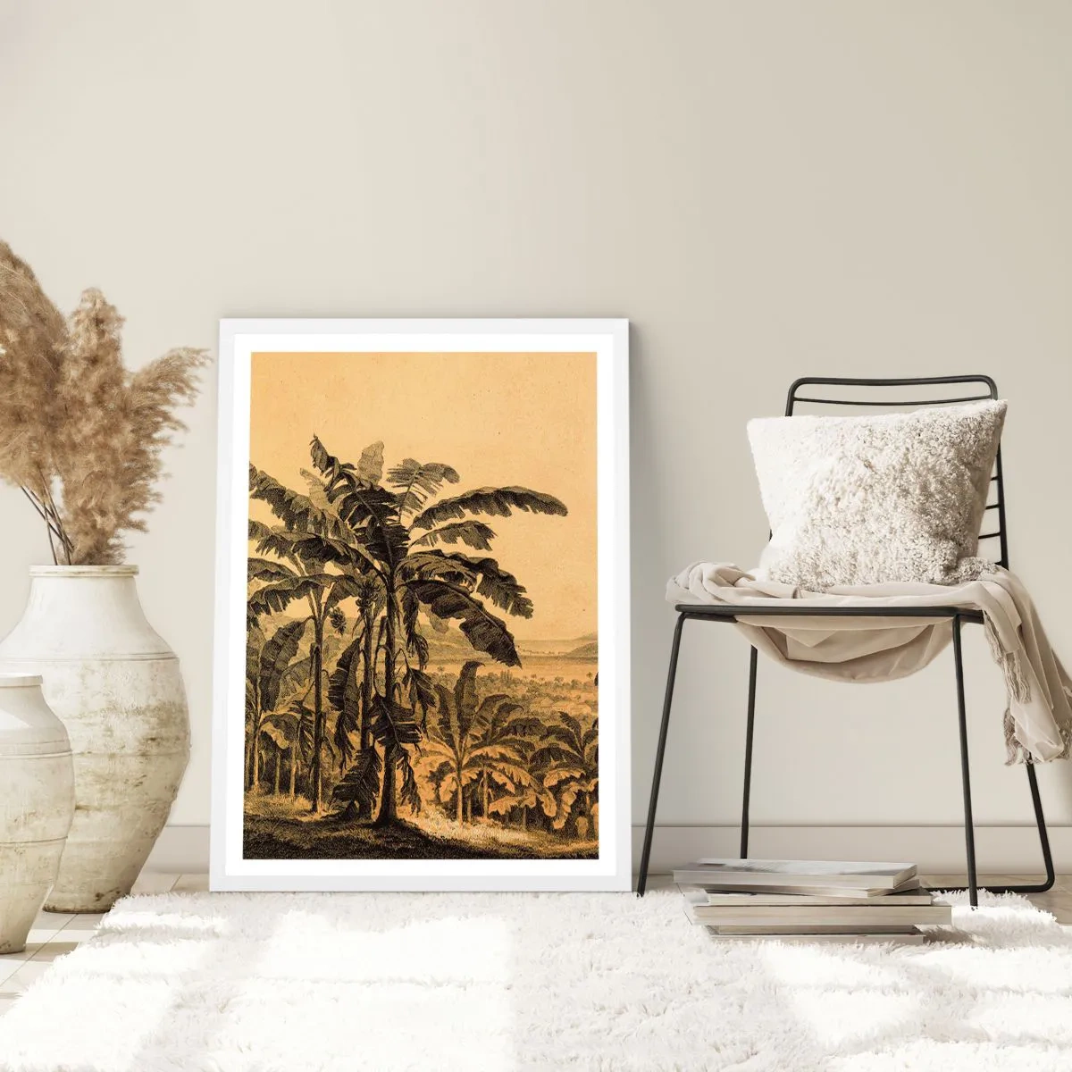 Poster in cornice bianca - Nel clima coloniale - 40x50 cm