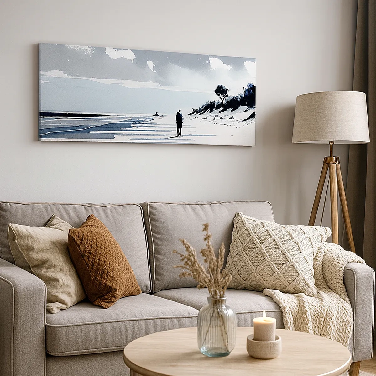 Quadro su tela - Stampe su Tela - Solo con se stesso - 30x30 cm