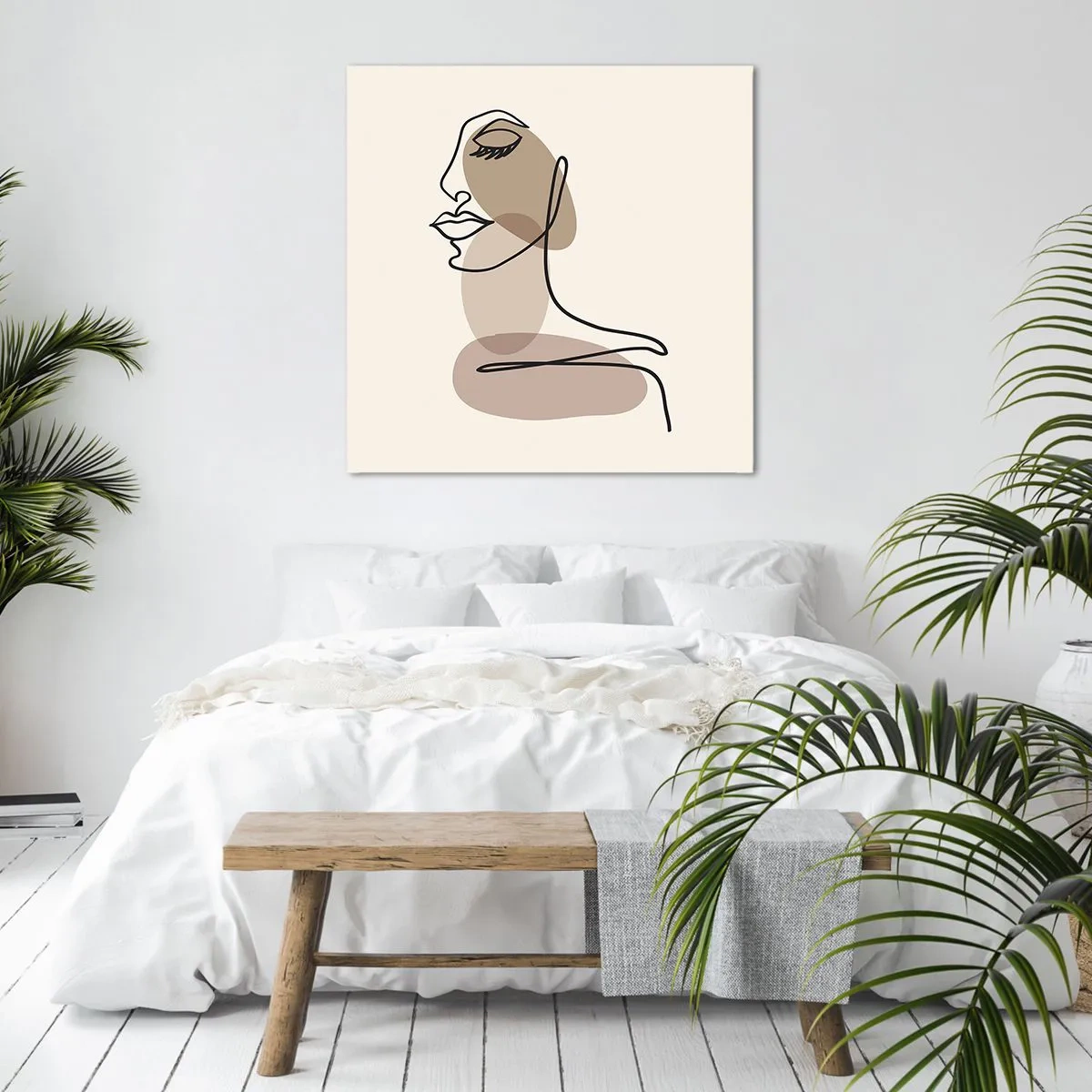 Quadro su tela - Stampe su Tela - La linea sicura della bellezza - 30x30 cm