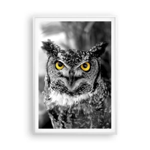 Poster in cornice bianca - Non si può nascondere niente - 70x100 cm