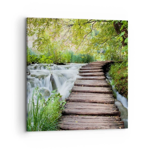 Quadro su tela - Stampe su Tela - Acqua per niente tranquilla - 70x70 cm