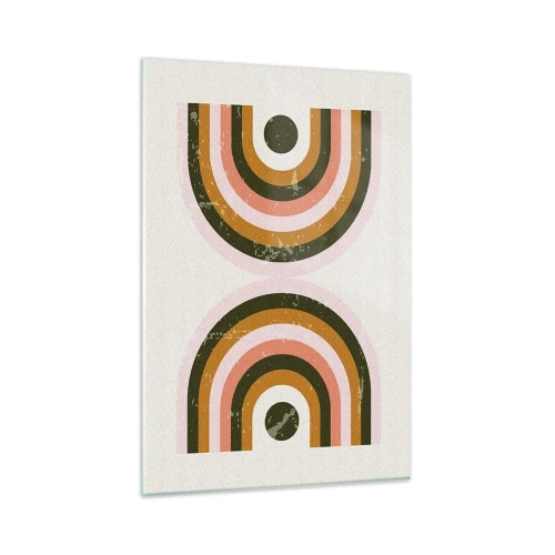 Quadro su vetro - Astrazione gemella - 80x120 cm