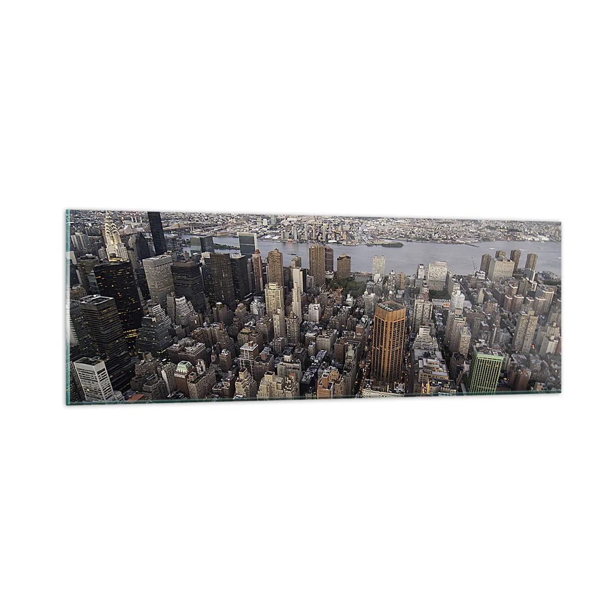 Quadro su vetro - Il cuore pulsante dei nostri tempi - 90x30 cm