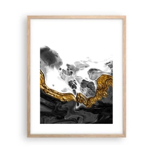 Poster in cornice rovere chiaro - Composizione organica - 40x50 cm