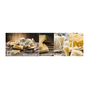 Campione Di Fotomurale Standard Eco - Sorridi al formaggio - Gastronomia, Tagliere di formaggi, Culinario - 100x30 cm