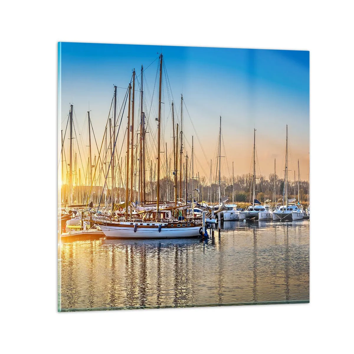 Quadro su vetro - Anche il vento va a dormire - 70x70 cm