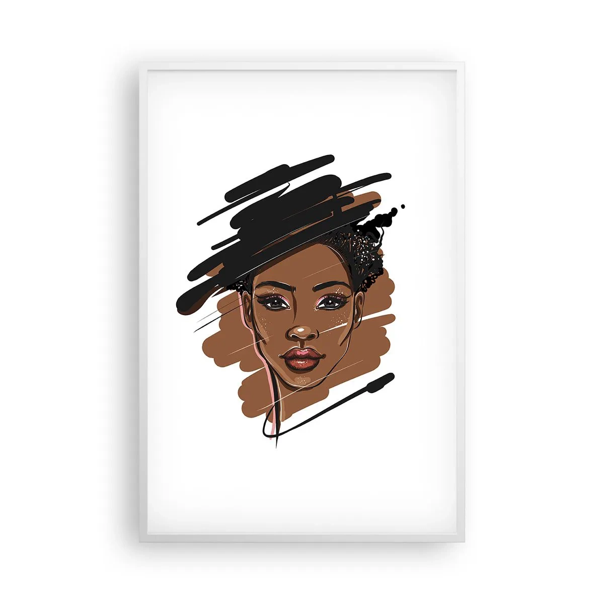 Poster in cornice bianca - Dolce come la cioccolata - 61x91 cm