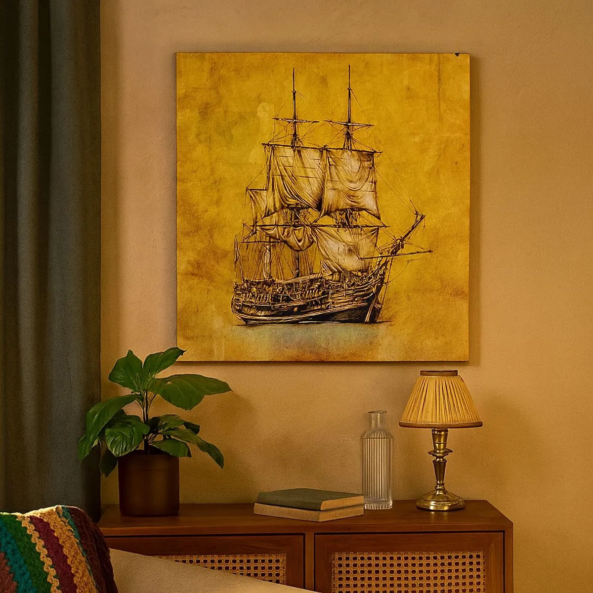 Quadro su tela - Stampe su Tela - Verso la Tortuga! - 30x30 cm