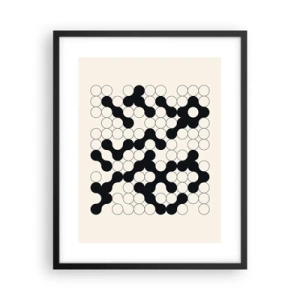 Poster in cornice nera - Gioco cinese: variazione - 40x50 cm