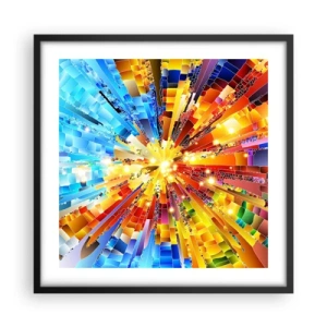 Poster in cornice nera - In medias res - 50x50 cm