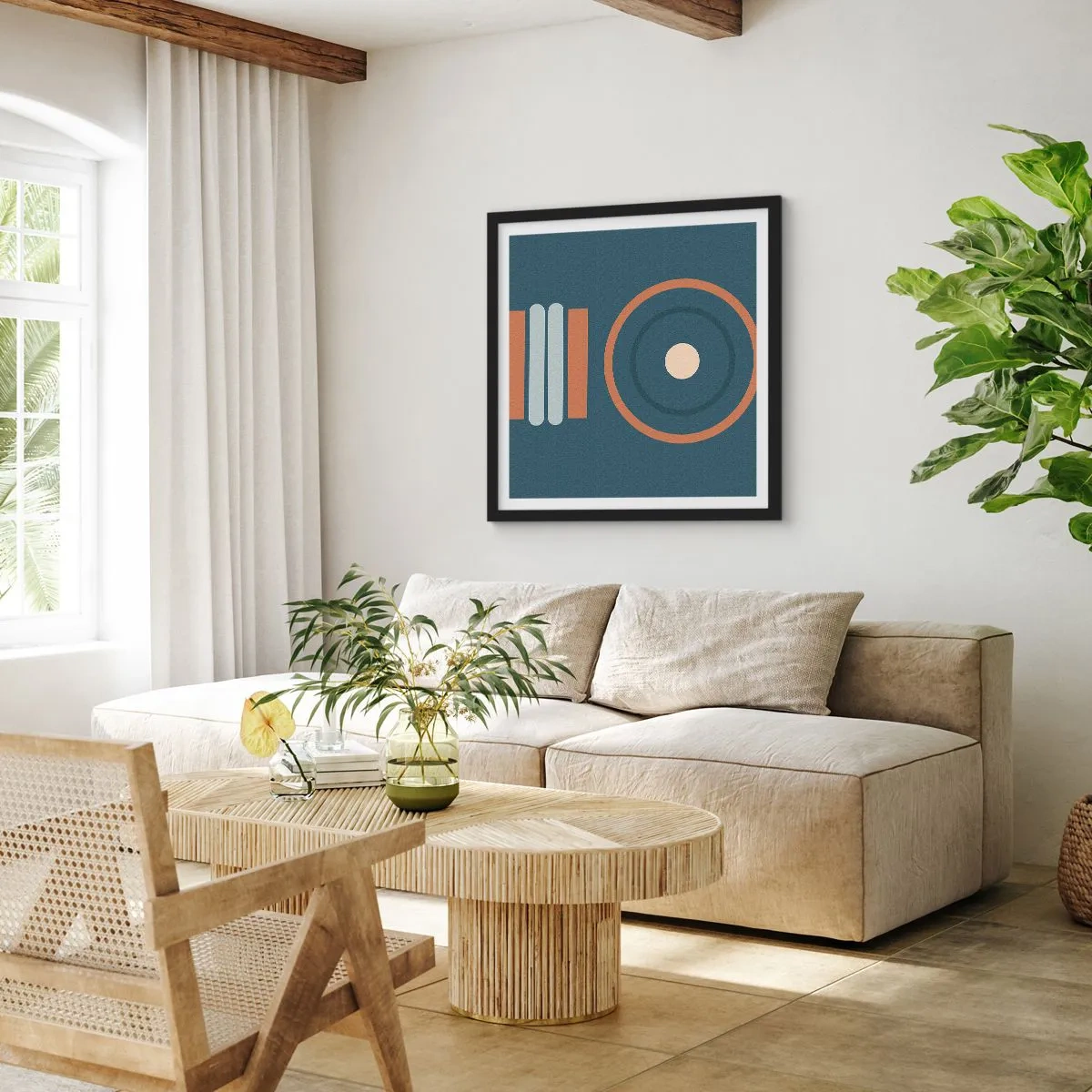 Poster in cornice nera - L'essenza delle cose - 30x30 cm