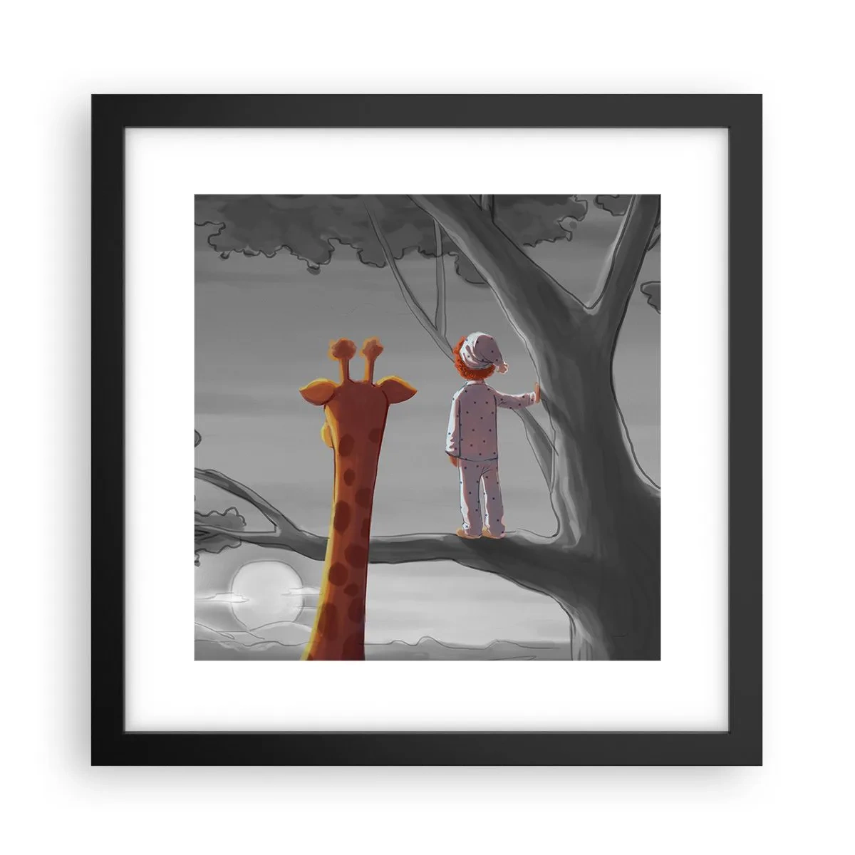 Poster in cornice nera - Sta succedendo davvero - 30x30 cm