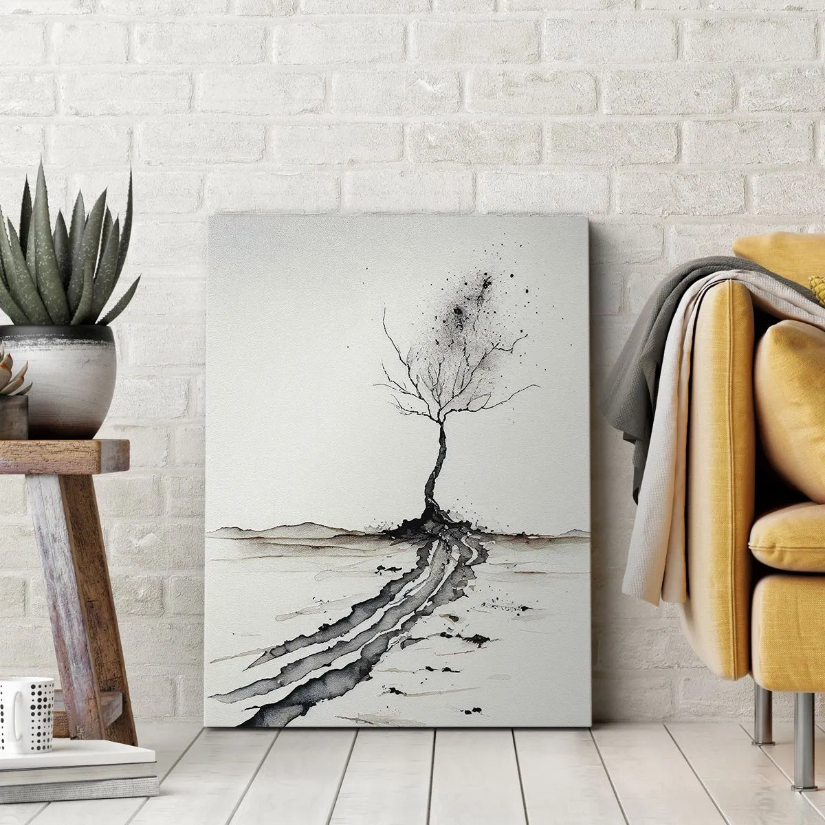 Quadro su tela - Stampe su Tela - Malinconia invernale - 65x120 cm