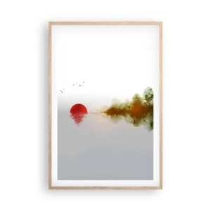 Poster in cornice rovere chiaro - Promessa di pace - 61x91 cm