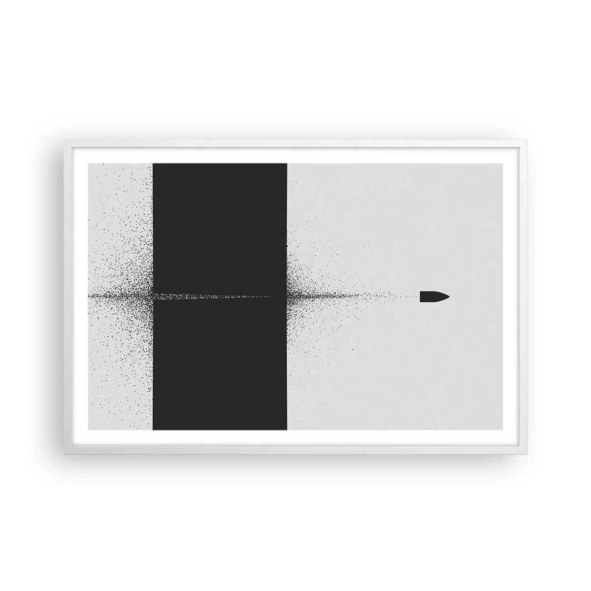 Poster in cornice bianca - Dritto allo scopo - 91x61 cm