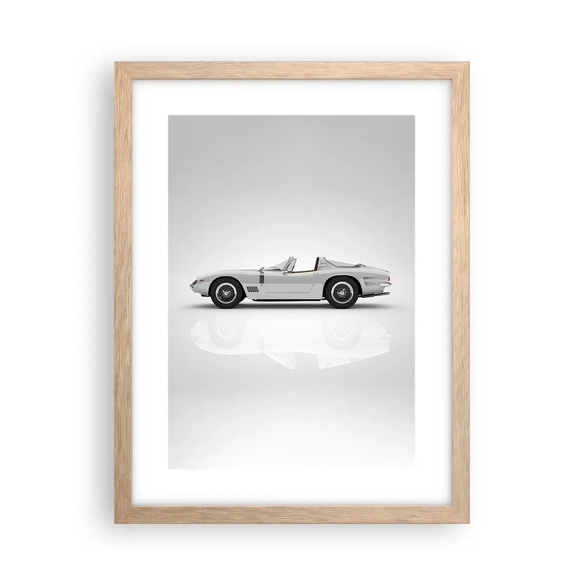 Poster in cornice rovere chiaro - Promessa di divertimento - 30x40 cm