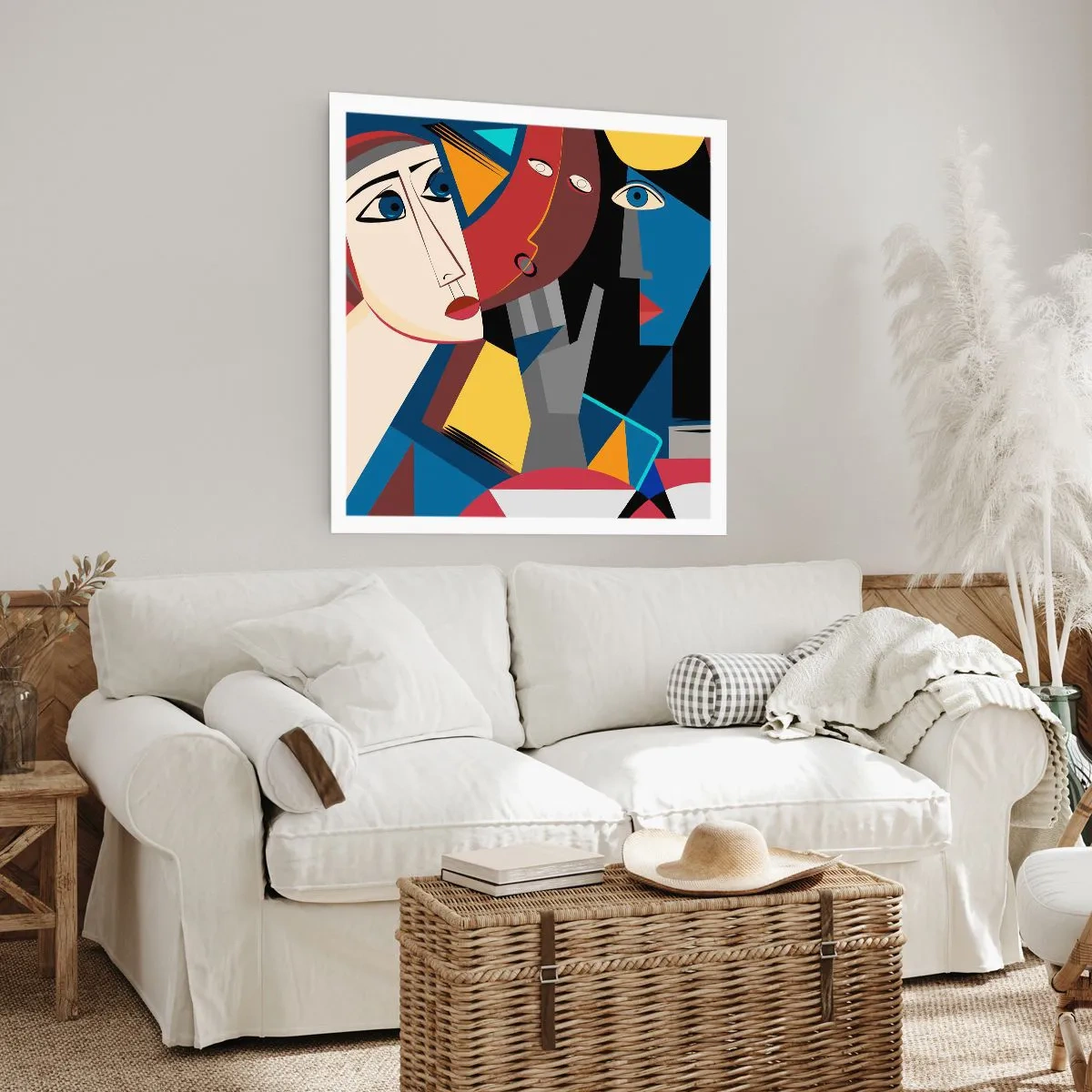 Poster - Dialogo di cubisti - 60x60 cm