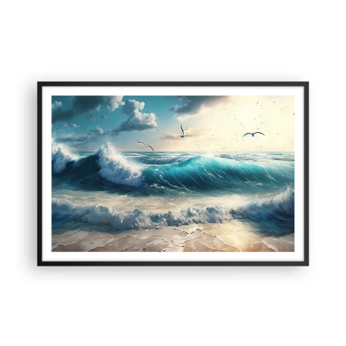 Poster in cornice nera - Mormora solo per te - 91x61 cm