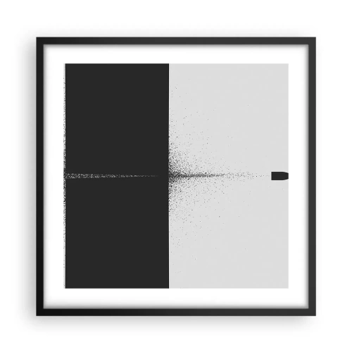 Poster in cornice nera - Dritto allo scopo - 50x50 cm