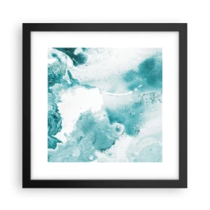 Poster in cornice nera - Palude blu - 30x30 cm