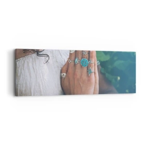 Quadro su tela - Stampe su Tela - Benvenuto al centro dell'essere - 90x30 cm