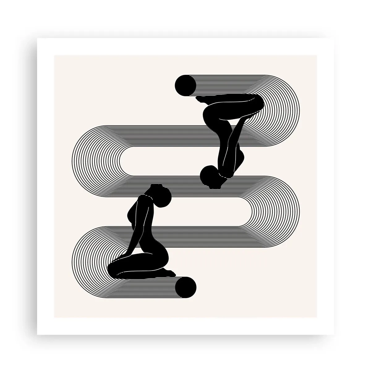 Poster - Simmetria sensuale - 60x60 cm