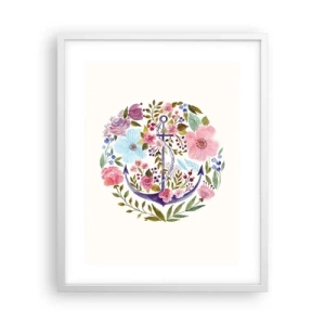 Poster in cornice bianca - Il bel sogno del marinaio - 40x50 cm
