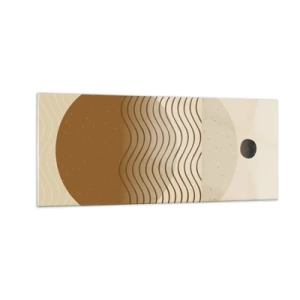 Quadro su vetro - Sull'origine delle figure geometriche - 100x40 cm