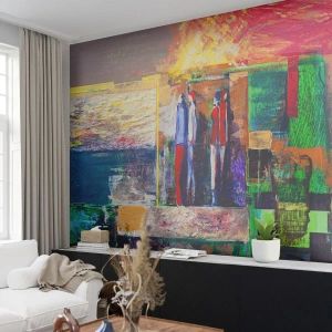 Fotomurale su misura Premium Canvas - Relazioni ed emozioni - Astrazione, Persone, Pezzo