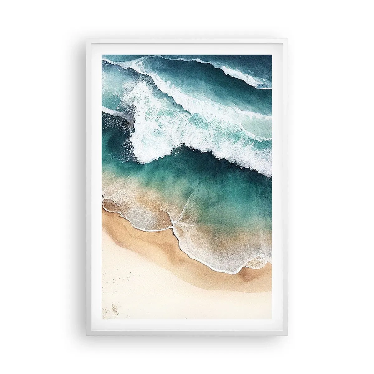 Poster in cornice bianca - L'eterno incontro - 61x91 cm