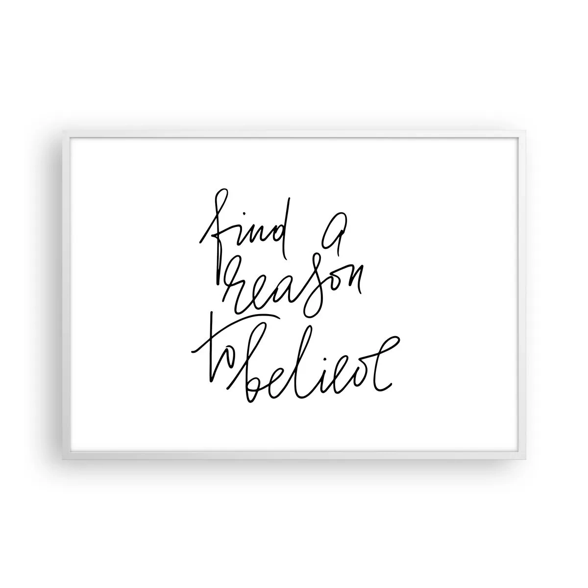 Poster in cornice bianca - è possibile - 100x70 cm