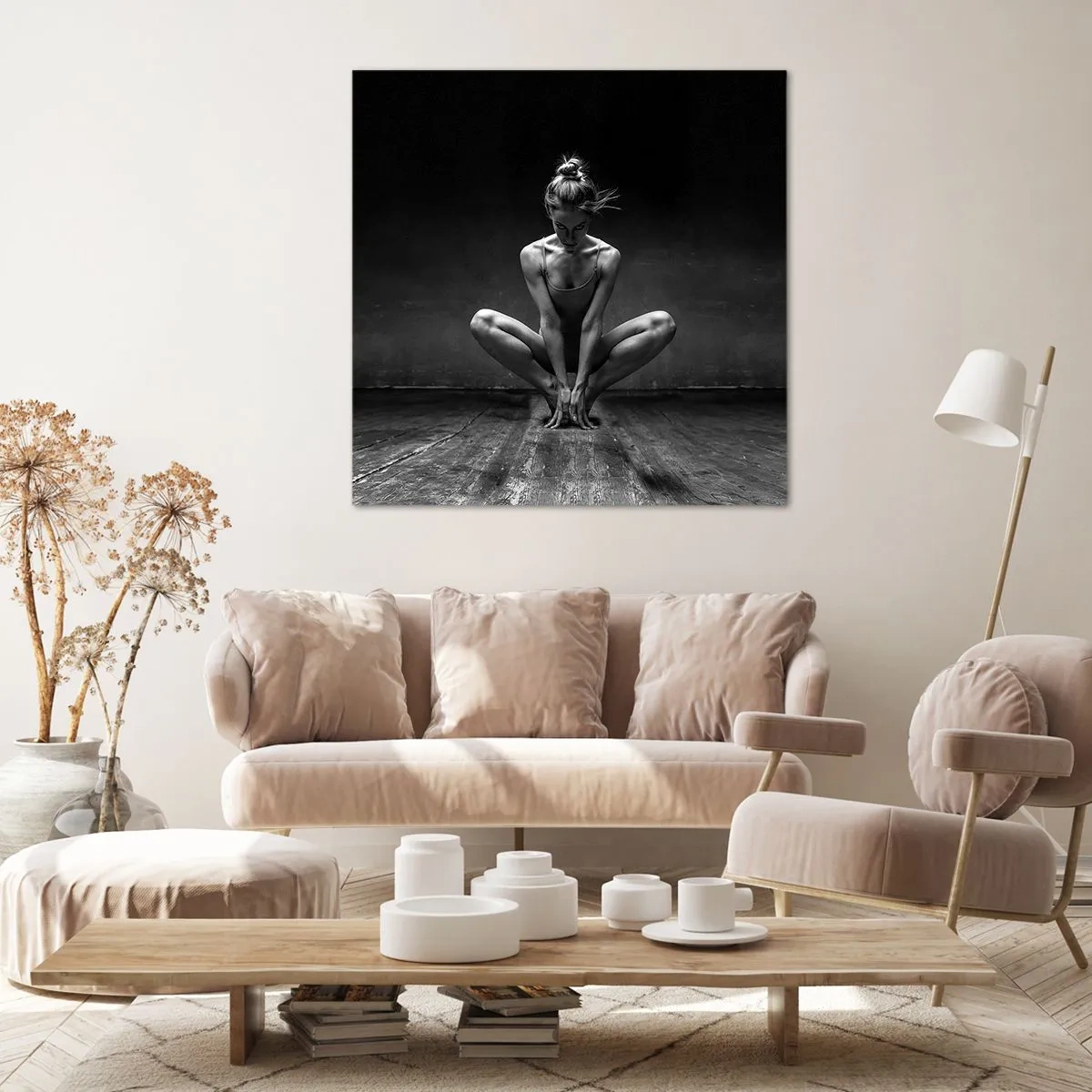 Quadro su tela - Stampe su Tela - La concentrazione dell'energia della danza - 40x40 cm