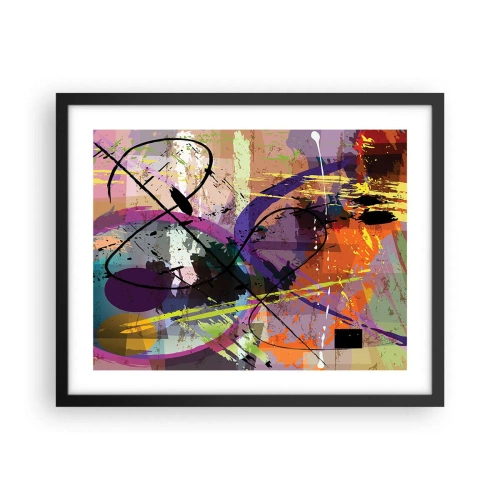Poster in cornice nera - Per la via diritta o tortuosa - 50x40 cm