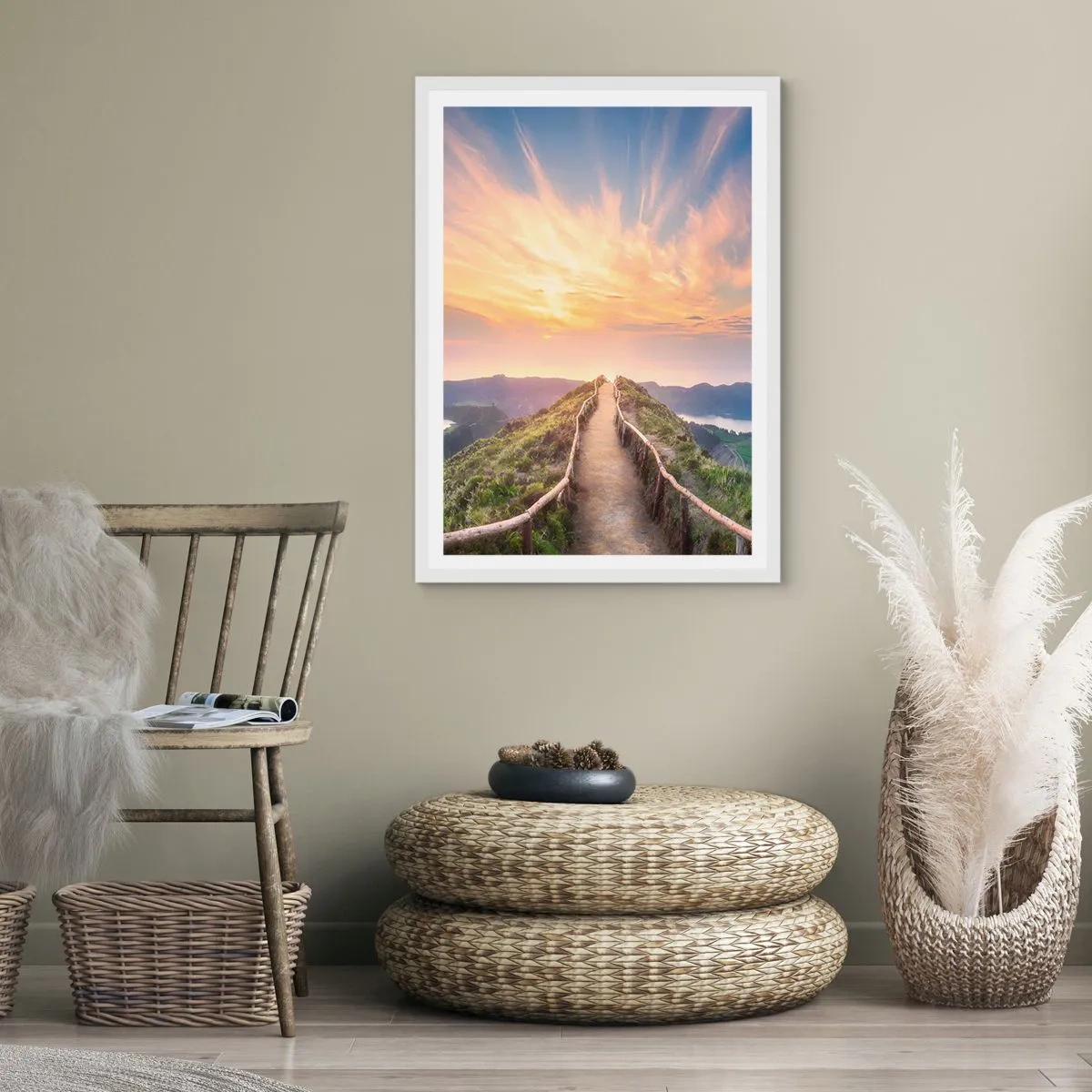 Poster in cornice bianca - Vicino al cielo - 61x91 cm