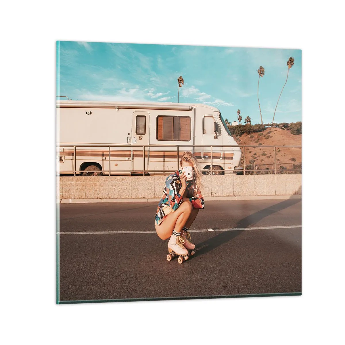 Quadro su vetro - Sorridi per favore! - 40x40 cm