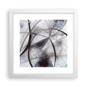 Poster in cornice bianca - Fantasia futuristica - 30x30 cm