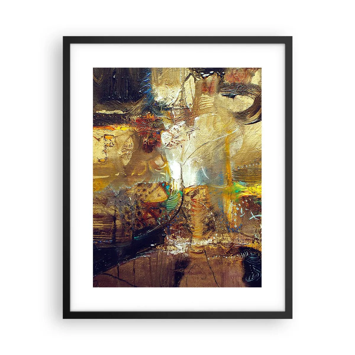 Poster in cornice nera - Freddo, più caldo, bollente - 40x50 cm