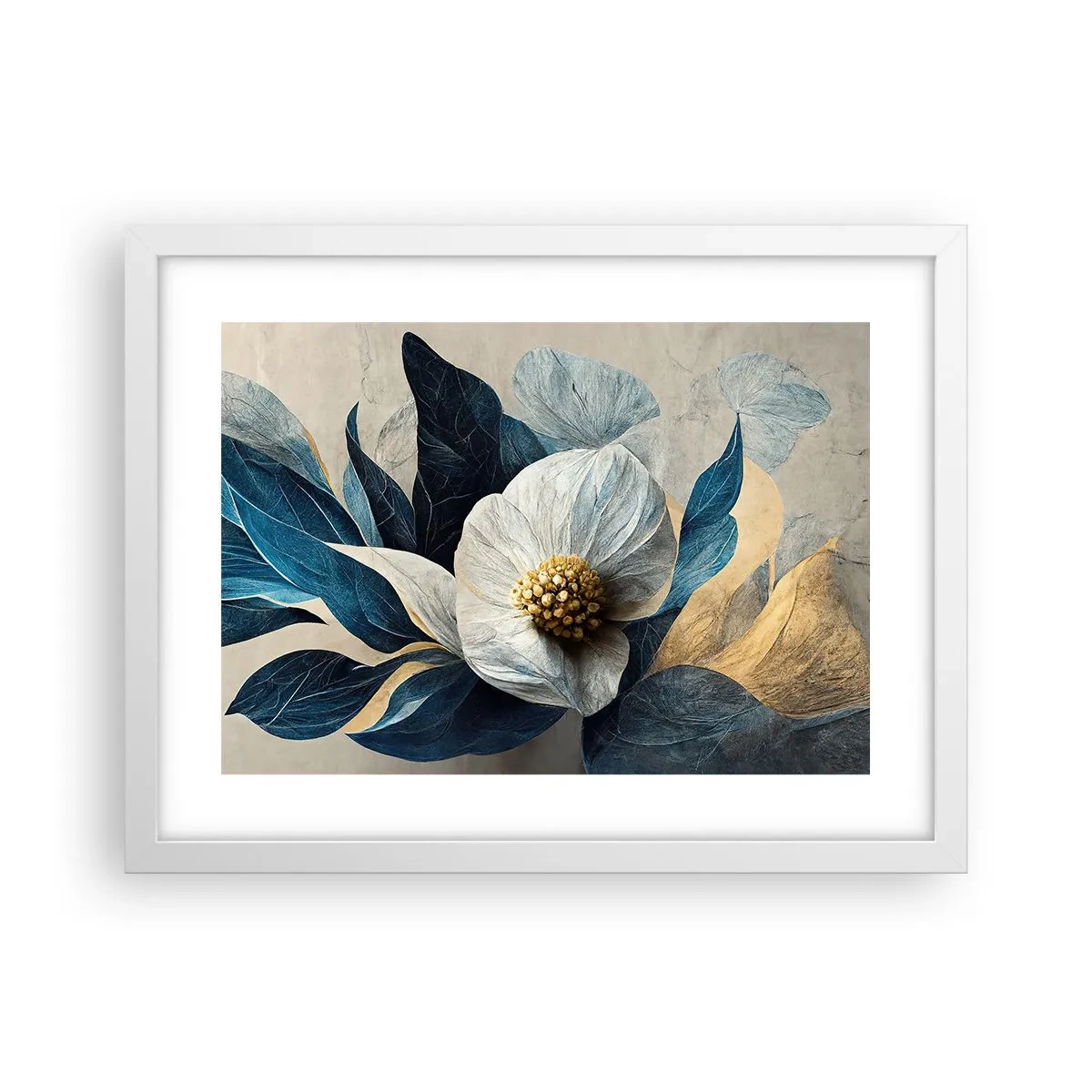 Poster in cornice bianca - Ha un cuore d'oro - 40x30 cm