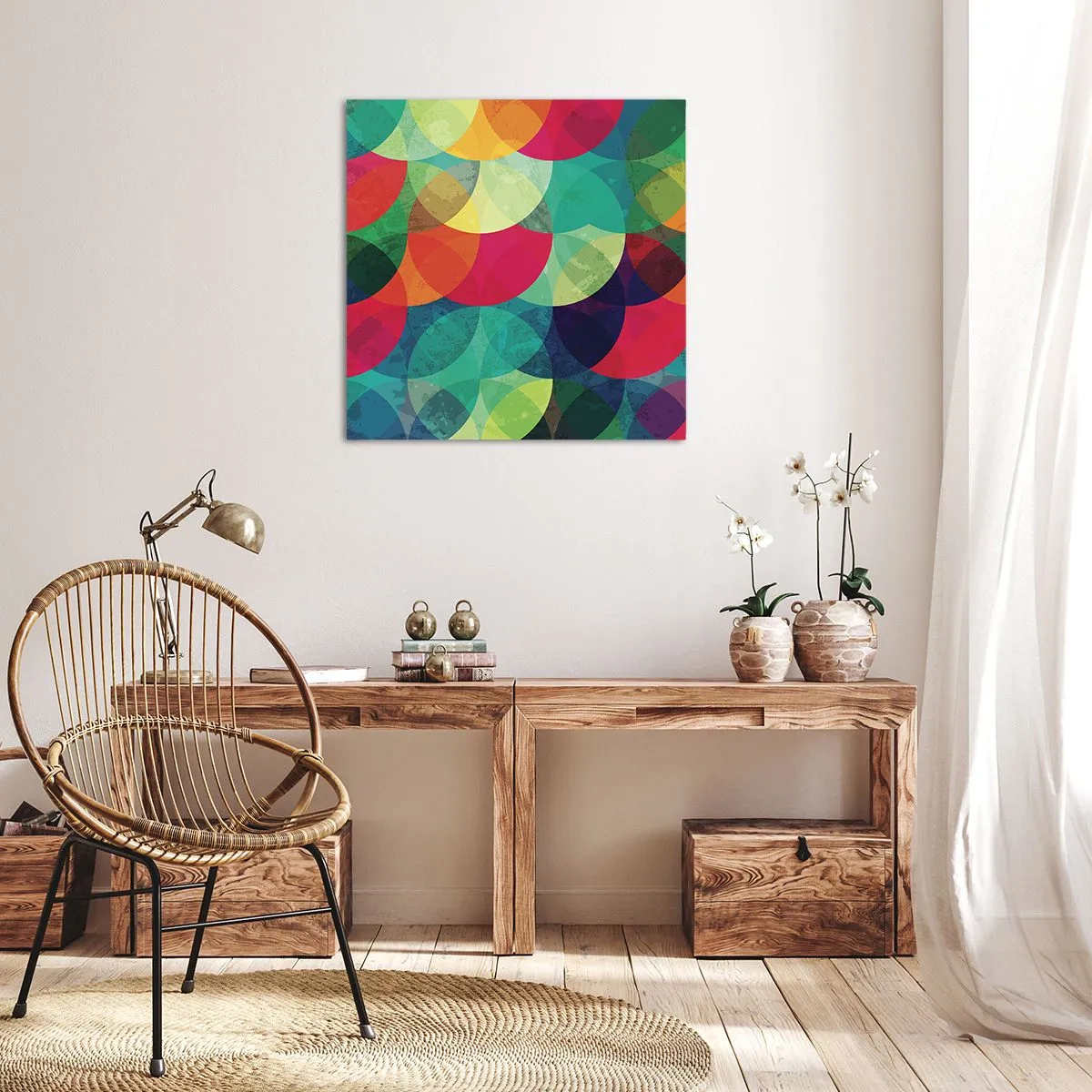 Quadro su tela - Stampe su Tela - Ascensione arcobaleno - 70x70 cm
